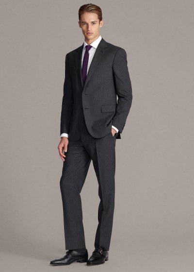 Men's Ralph Lauren Gregory Striped Wool Suits | 367948IMN